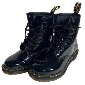 Dr. Martens 1460 Women's US 7 Black Shiny Patent Leather 8-Eye Combat Boots